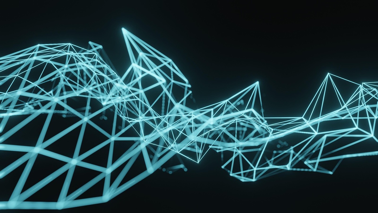 Abstract digital network illustrating how algorithms connect and shape online content