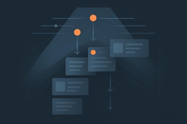 Abstract illustration showing how platform design and ranking systems influence content visibility.