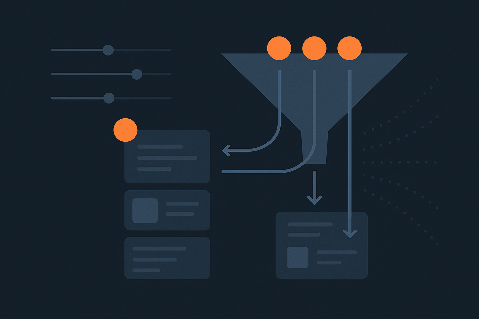 Abstract illustration showing how ranking and attention systems determine what becomes visible online.